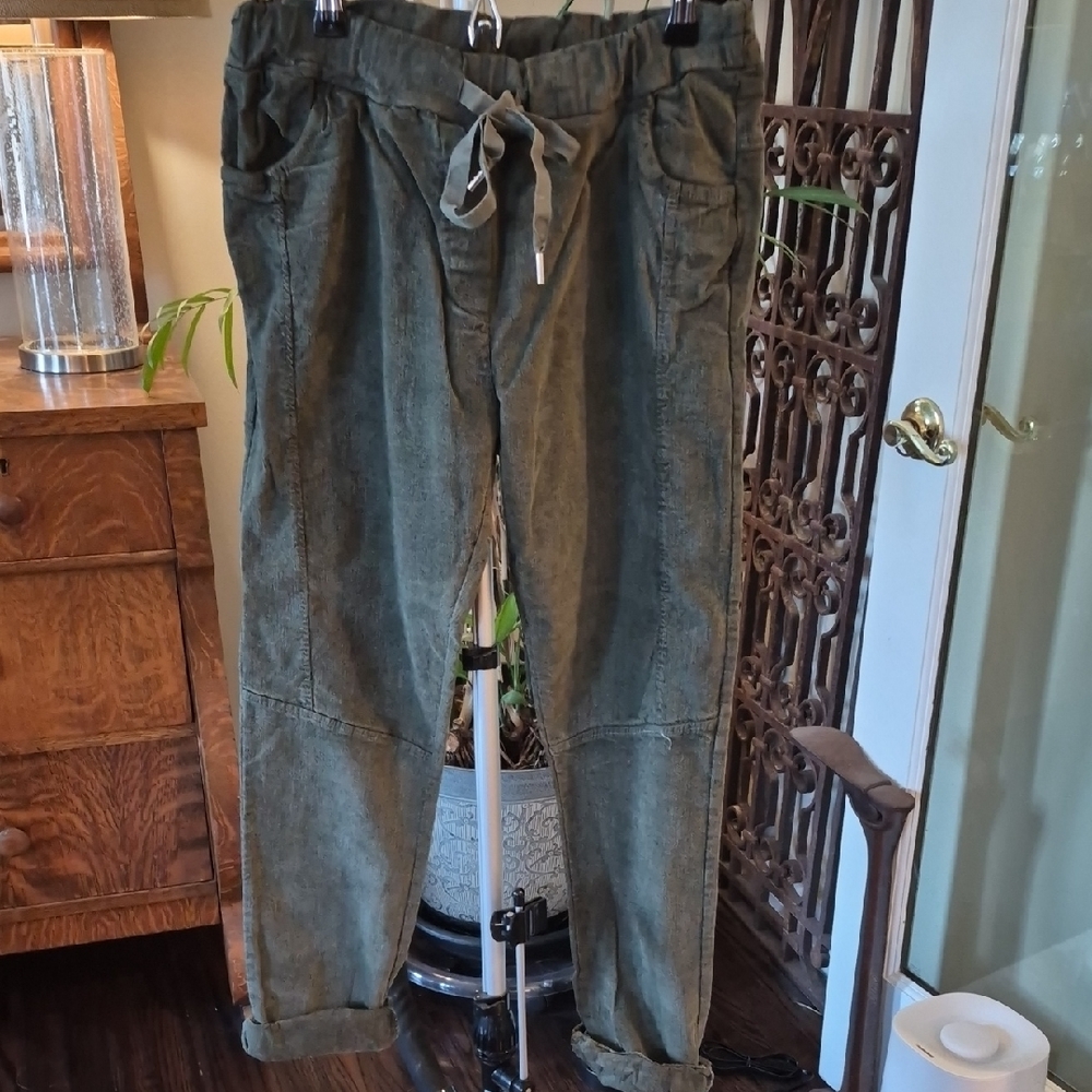 Womens Olive Green Pants